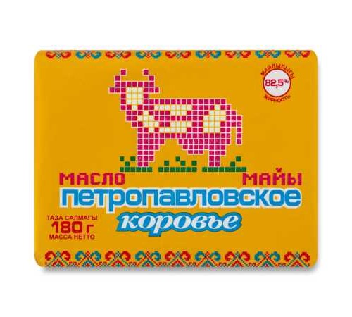 Масло "Петропавловское" 82,5% 180 гр коровье