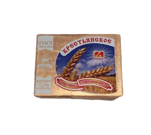 Масло "Крестьянское" сливочное 72,5% 180 гр