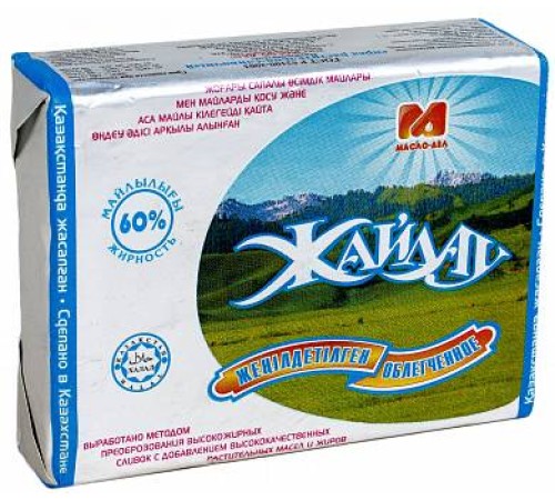 Масло  "ЖАЙЛАУ" Облегченное 60% 180гр