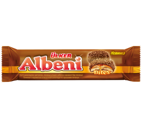 Albeni Bites печенье с карам, в мол.шок.с кр. 170 гр