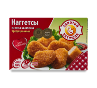 Наггетсы из мяса цыпленка Золотой петушок традиц. в панир. 300г