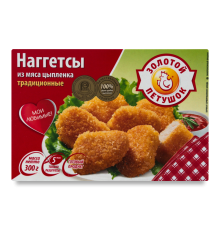 Наггетсы из мяса цыпленка Золотой петушок традиц. в панир. 300г