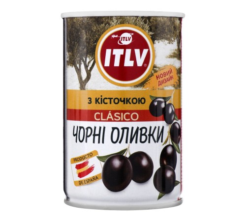 Маслины itlv с косточкой 280г х 12 Испания
