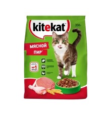 Корм для кошек kitekat сух мясной пир 18x 350г 10132138