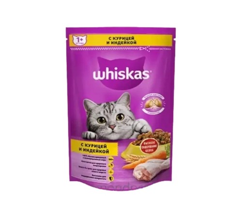 Whiskas сух подушечки/паштет курица/индейка 11x 350г