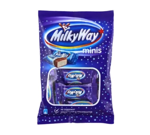 Батончик milky way minis шоколадные с суфле 176г мяг/уп
