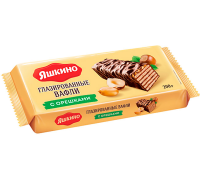 Вафли Гл.Орешки-Какао-Фунд.Яшкино 200гр