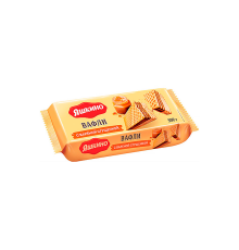 Вафли Яшкино с вареной сгущенкой, 300г ш/к
