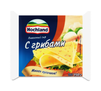 Сыр плавленый Hochland с грибами ломтики 45% 150г мяг/уп