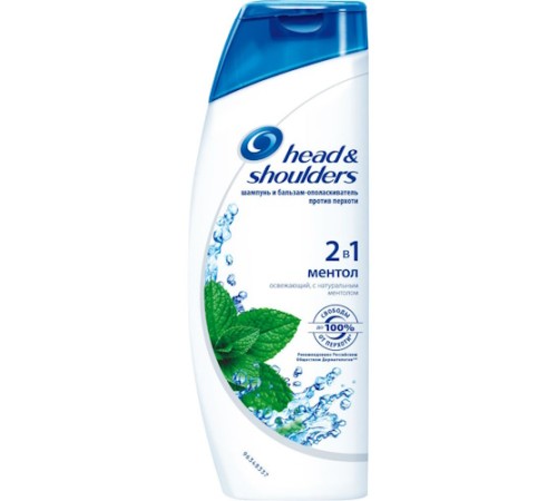 Шампунь Head&shoulders 2в1 Ментол 200мл