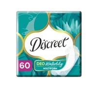 Discreet прокладки жен ежедн гигиенич 60шт Deo Water Lily multiform trio/8