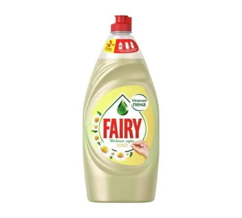 Средство для мытья посуды 900мл fairy нежные руки, ромашка и витамин е, ш/к 17048