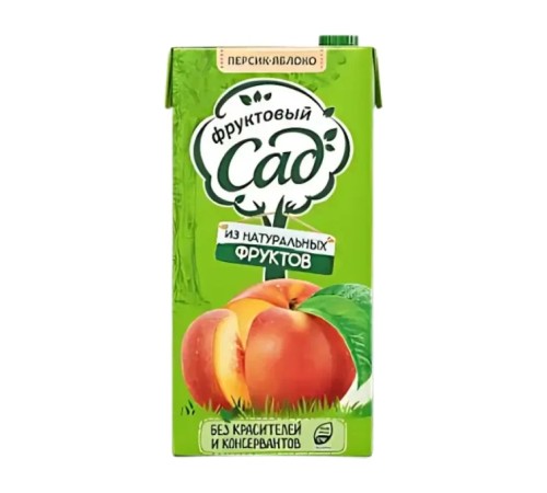 Нектар фруктовый Сад яблоко-персик tetrapak 1.93л