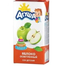 Сок Агуша 500г яблоко осветленное от 3-х лет тба