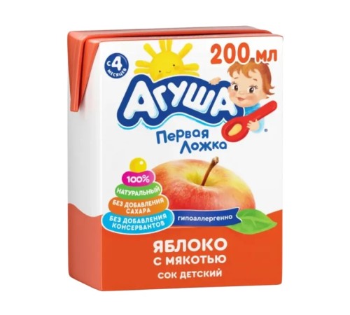 Аг.Сок-Яблоко 200мл