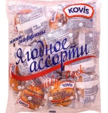 Маффины kovis мини ягодное ассорти 470г м/у