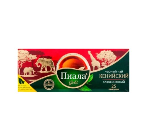 Чай пиала Gold кенийский кара шайы черный 50г*25