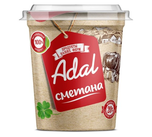 Сметана Продукт Наших Ферм 20% 380гр