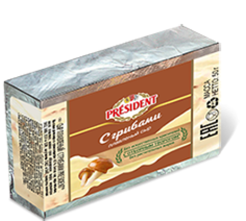 Сыр плавленый Lactalis President с грибами 50г 45%
