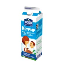 Кефир фуд Мастер 1% tetrapak 1л