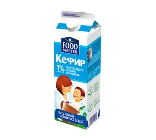 Кефир фуд Мастер 1% tetrapak 1л