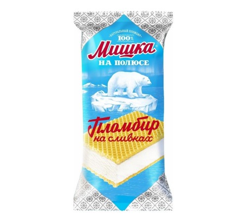 Мишка на полюсе брикет на ваф 80г*18