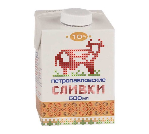 Сливки Петропавловские 0.5л 10%