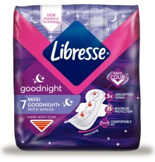 Libresse гиг прокладки Maxi Goodnight 7шт