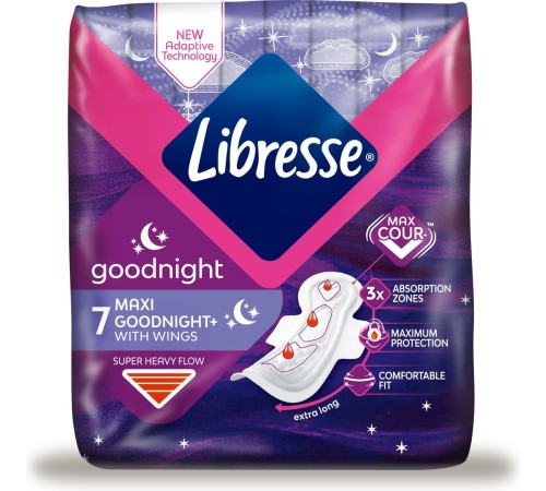 Libresse гиг прокладки Maxi Goodnight 7шт