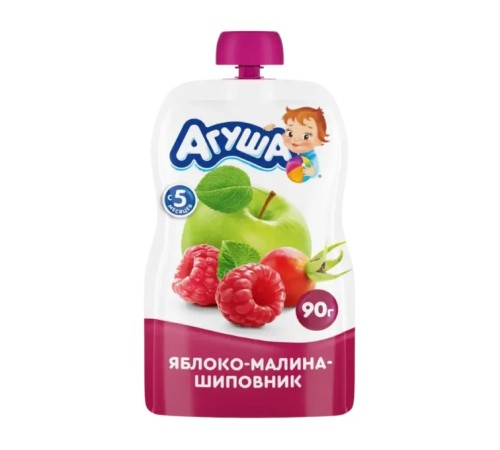 Аг.Пюре Ябл-Мал-Шиповник 90гр