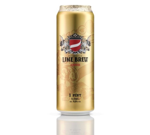 Пиво Line Brew AMBER баночное 0,5