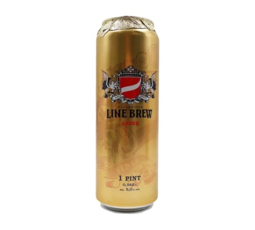 Пиво Line Brew AMBER баночное 0,5