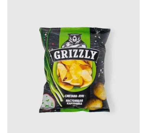 Чипсы Grizzly Сметана с луком 55гр Чипсы Grizzly Сметана с луком 55гр