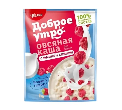 Каша увелка овсяная с малиной 40г мяг/уп