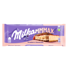 Milka 300г со вкусом чизкейка и клубники