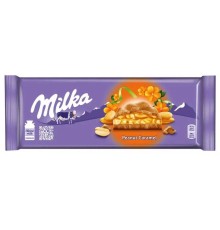 Milka 276гр шоколад с арахисом и карамелью