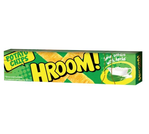 Чипсы Hroom Смет-Зелень 40гр