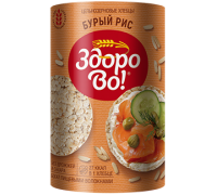 Хлебцы цельнозерновые "Здорово" в глазури "Бурый рис" 100гр