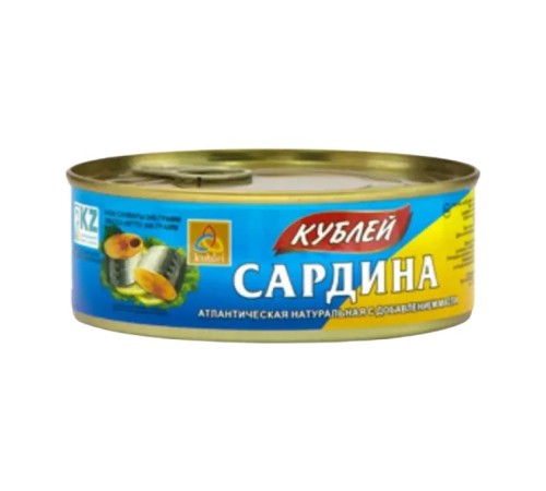 Сардина кублей атлантическая в масле жб 240г