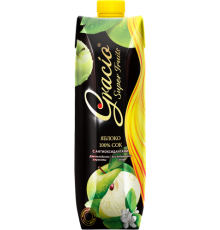 Сок грацио зеленое яблоко tetrapak 1л