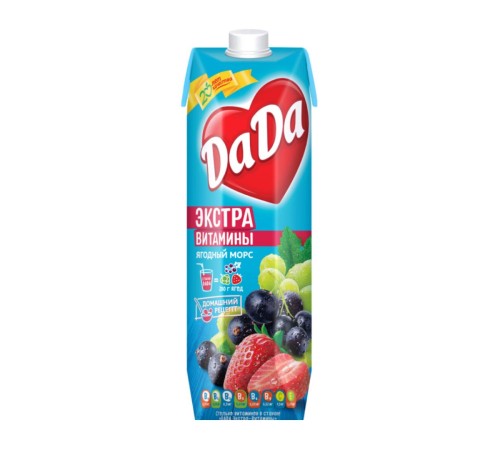 DaDa Экстра витамины0,95л Ягодный морс