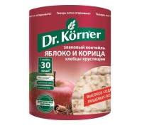 Хлебцы dr.korner злаковый коктейль яблочный с корицей 90г м/у