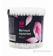 Lillay Ватные полочки банка 200шт