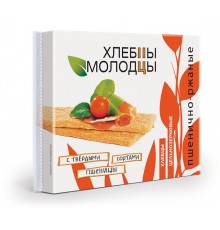 Хлебцы хрустящие хлебцы-молодцы пшенично-ржаные 110г 1/36