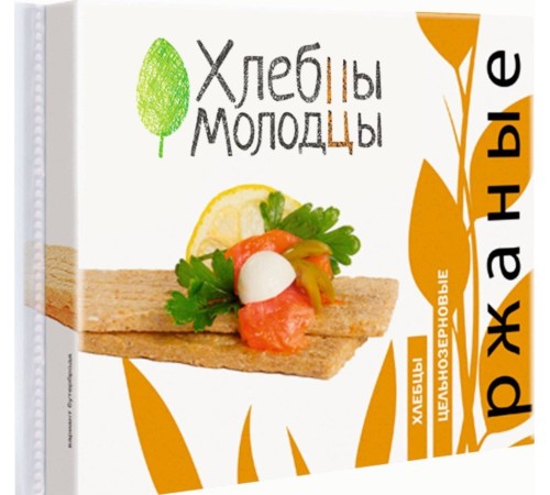 Хлебцы хрустящие хлебцы-молодцы ржаные 110г 1/36
