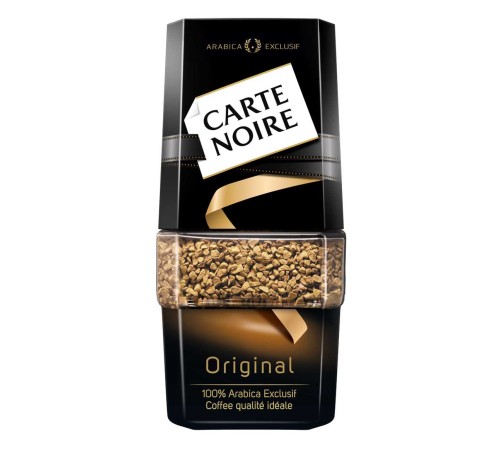 Кофе растворимый carte noire натуральный сублимированный 95г ст/б
