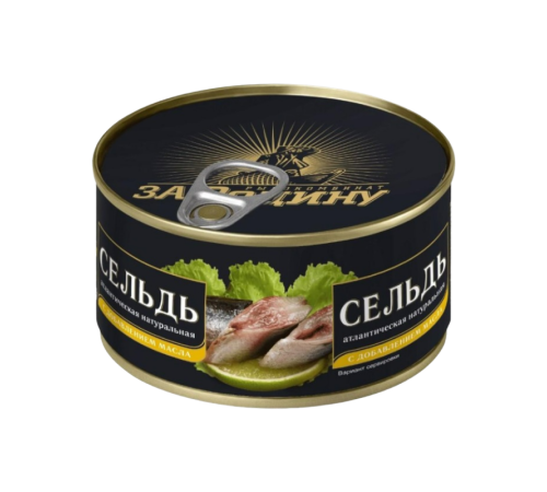 Сельдь За Родину в масле 185гр