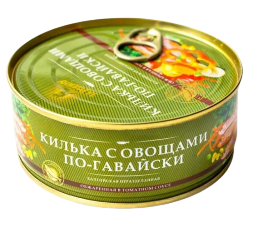 Килька обжар.с овощами 240гр