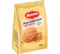 Печенье сдобное Яшкино 300г Англииское овсяное