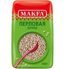 Перловая крупа макфа ячменная 800г х 9цв пленка